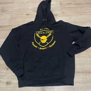 Lockjaw Portland Oregon Hardcore Hoodie Sweatshirt 1980 Pullover Sz M‎ GBH Blitz